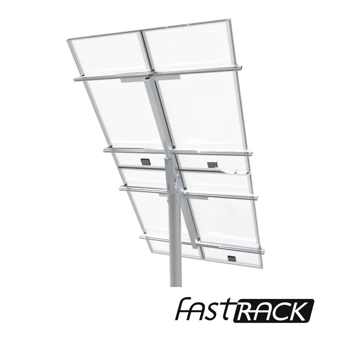 Support Fast-Rack TPM4 pour installation solaire au sol de 4 panneaux au Québec