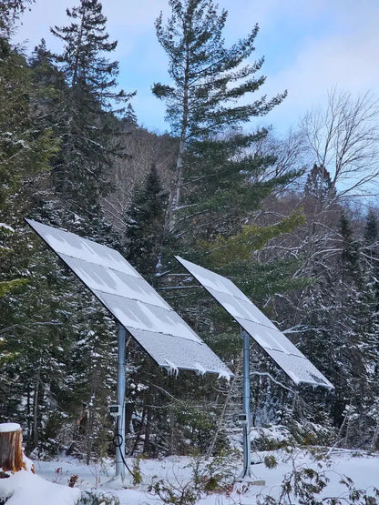 Elios Arbora P8 – Système de montage sur poteau pour 8 panneaux (acier galvanisé, rails aluminium, garantie 5 ans) Elios