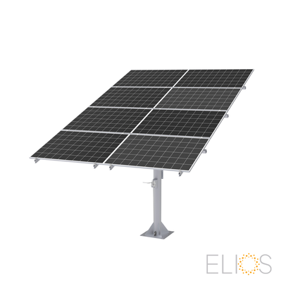 Elios Arbora P8 – Système de montage sur poteau pour 8 panneaux (acier galvanisé, rails aluminium, garantie 5 ans)