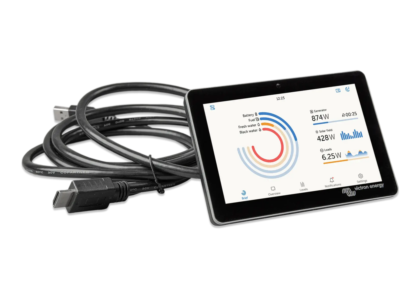 Victron GX Touch 70 | Écran tactile 7″ top-mount pour Cerbo GX – Monitoring intelligent Boutique Solaire Québec