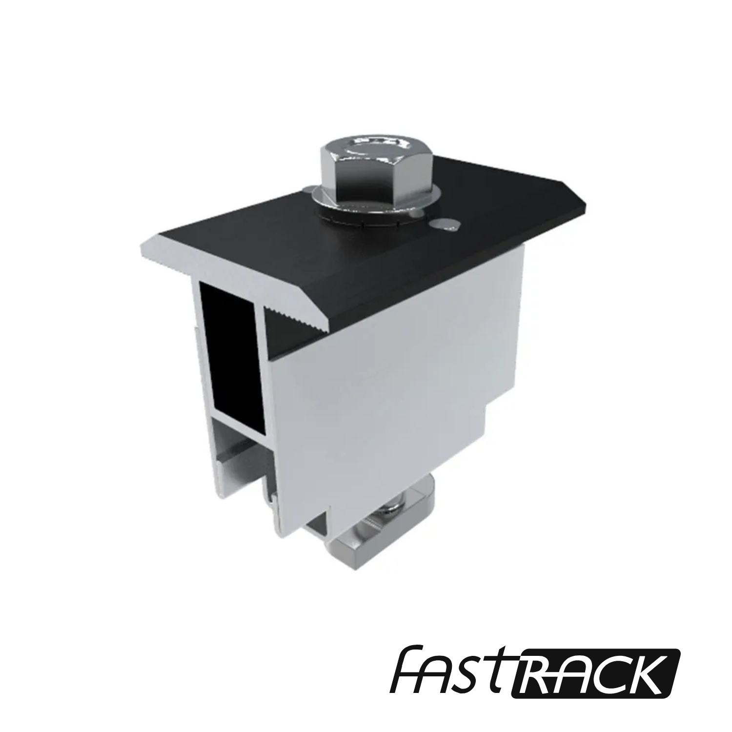 Pince centrale ressort Fast-Rack 35-40mm noire pour panneaux solaires au Québec